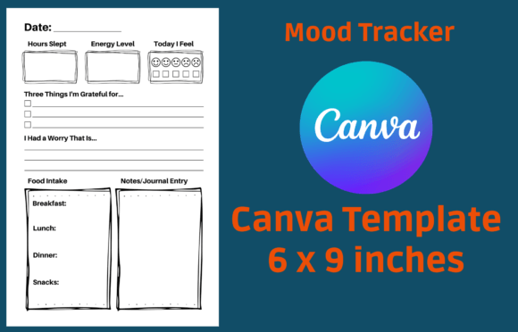 Mood Tracker Canva Journal