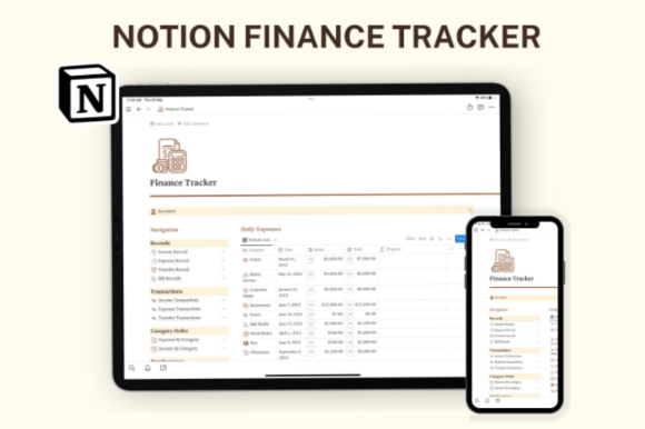 Notion Finance Template