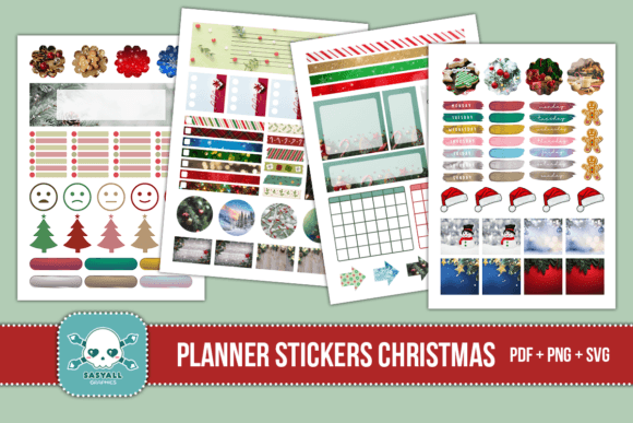 Planner Christmas Stickers