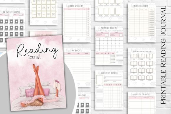 Printable Reading Journal with 3 Covers