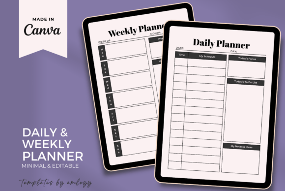 Productivity Daily & Weekly Planner