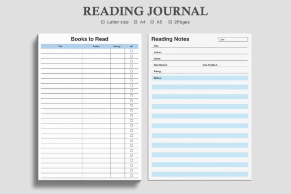 Books to Read and Reading Notes Pages