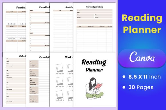 Reading Planner Canva Interior