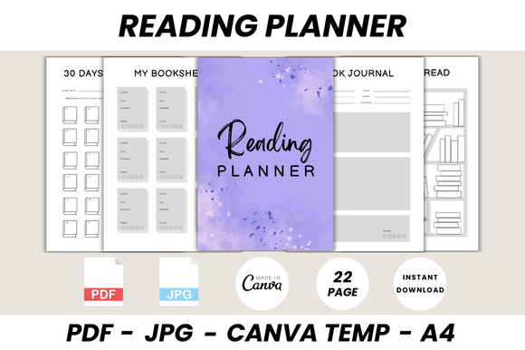 Reading Planner Canva Template