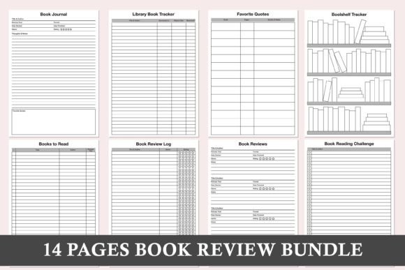 Reading Planner and Book Review Bundle