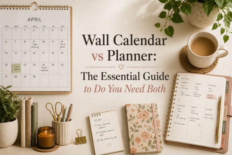 Wall Calendar vs Planner
