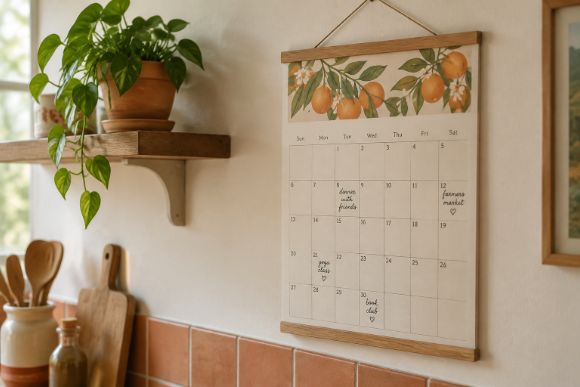 Wall Calendar vs Planner wall calendar example