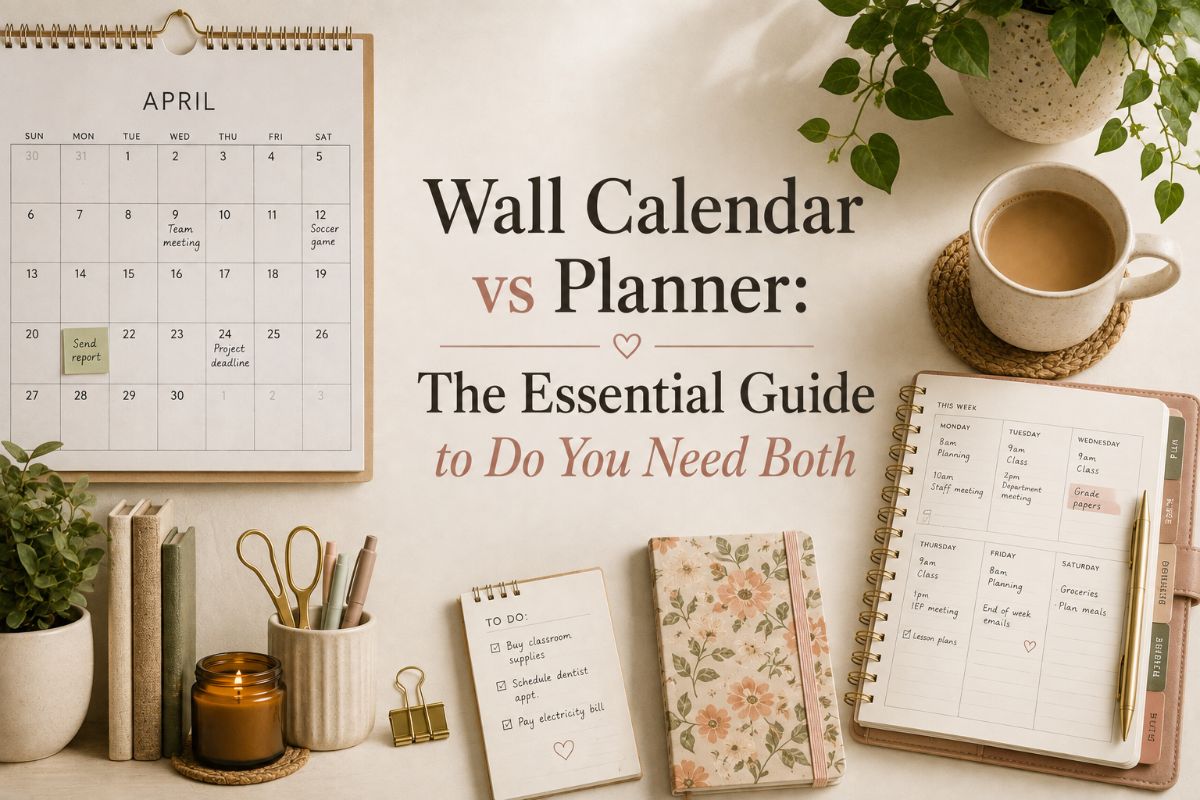 Wall Calendar vs Planner
