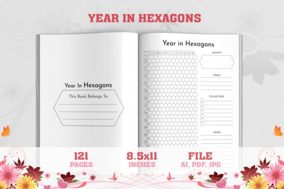 Year in Hexagons Mood Tracker